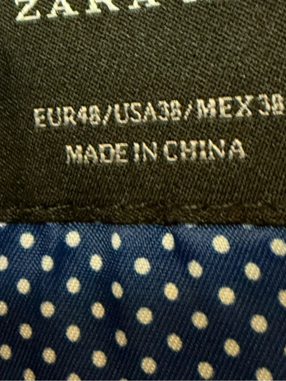 Zara Men's Basic Dark Blue 100% Linen Summer Sport Coat Blazer Size 38R